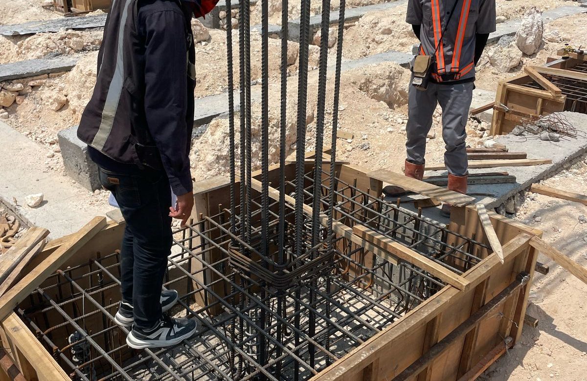 Install Pondasi Pile Cap